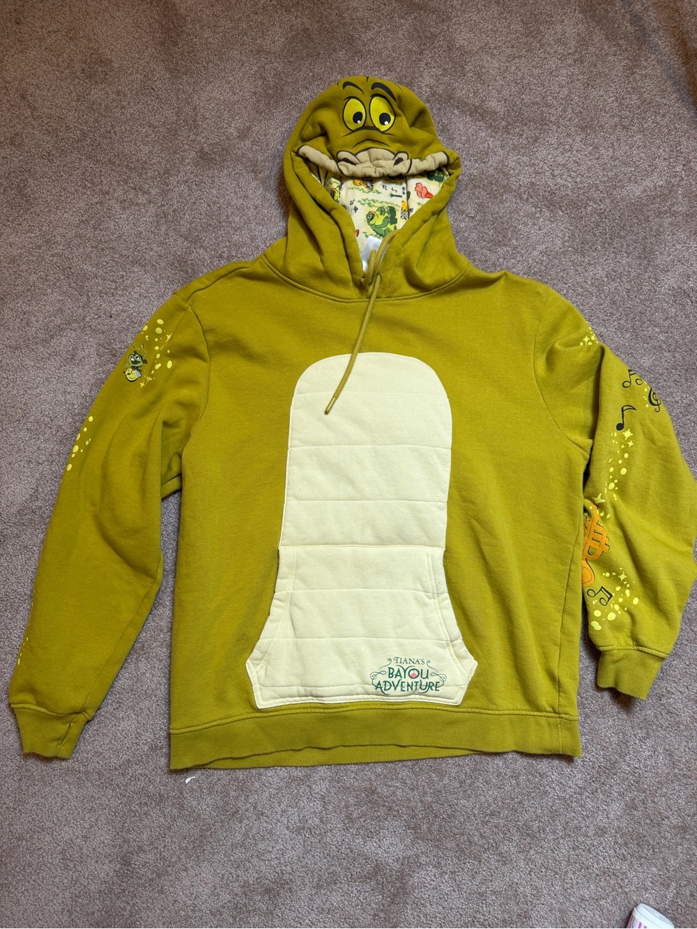 Disney Tiana’s Bayou Adventure Louis Alligator Character Hoodie L